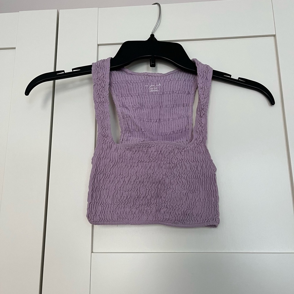 Lavender Cropped Tank Top